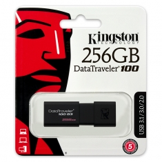 金士顿 DT100 G3 256G u盘 高速USB3.0伸缩推拉U盘