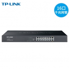 TP-LINK TL-SG2016全千兆16口机架式二层网管交换机端口汇聚VLAN