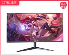 AOC C27B1H 27英寸电脑电竞游戏曲面高清屏幕游戏液晶显示器27