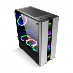 金河田峥嵘Z22电脑台式主机箱玻璃游戏电竞机箱ATX大板水冷全侧透