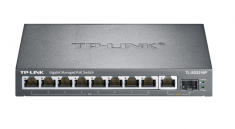 TP-LINK 云交换TL-SG2210P 全千兆10口Web网管 云管理PoE交换机 (8PoE口+1千兆口+1千兆SFP) 总功率54W