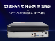 大华  DH-NVR4232-HDS2 H265 32路2盘位高清网络录像机