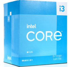 英特尔(Intel) i3-13100F 13代 酷睿 处理器 4核8线程 台式机CPU 需加独立显卡
