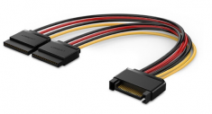 高品质 SATA硬盘电源线延长线 一分二硬盘供电线