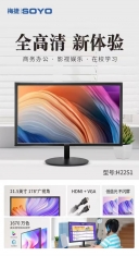 梅捷（soyo）H22S窄边框V+H双接口21.5高清显示器
