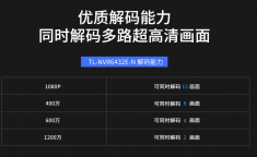 TL-NVR6432E H.265 网络硬盘录像机（32路/4盘位）